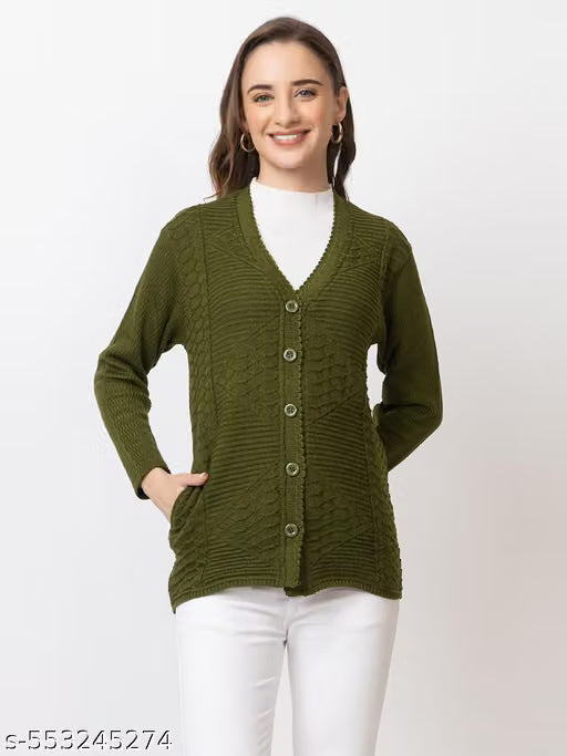 Women's Warm Woolen Cardigan