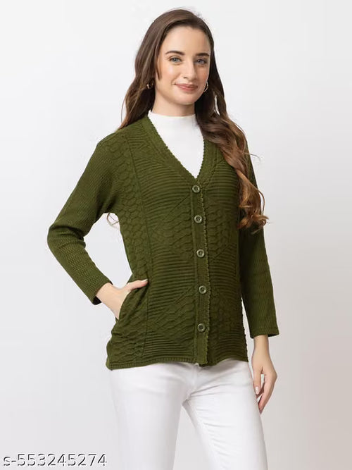 Women's Warm Woolen Cardigan