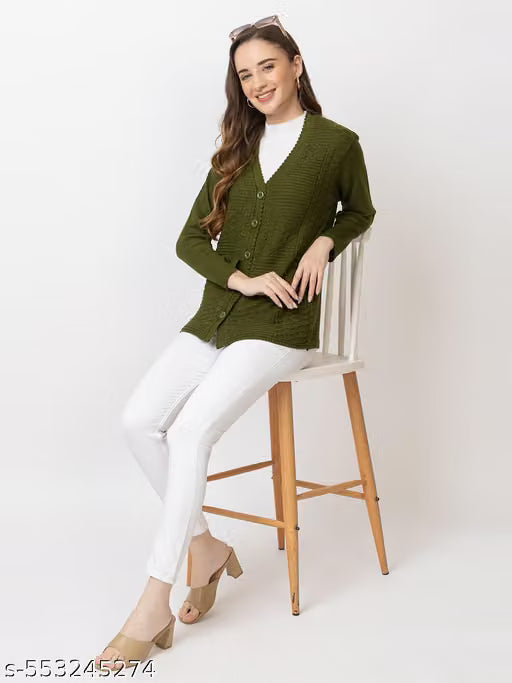 Women's Warm Woolen Cardigan
